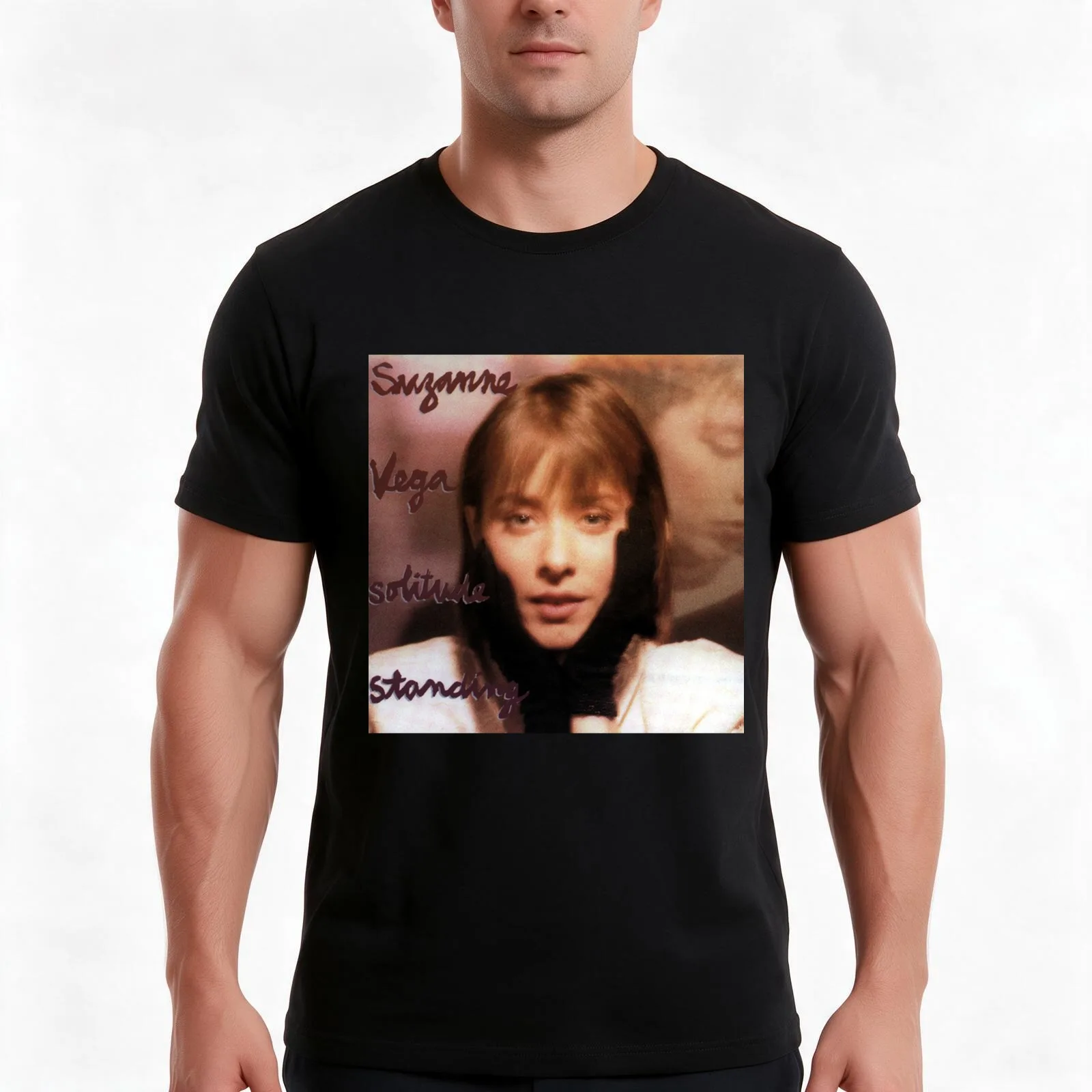 Solitude standing T-Shirt, Summer Casual Cotton Tee, Oversized Streetwear Tops, Vintage Graphic Print, Loose Fit Short Sleeve