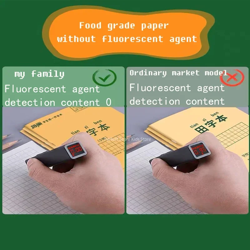 10 Pcs Primary Student Learn Chinese Character Notebook Handwriting Tian Zige Pinyin Mathematics Practice Book School Supplies