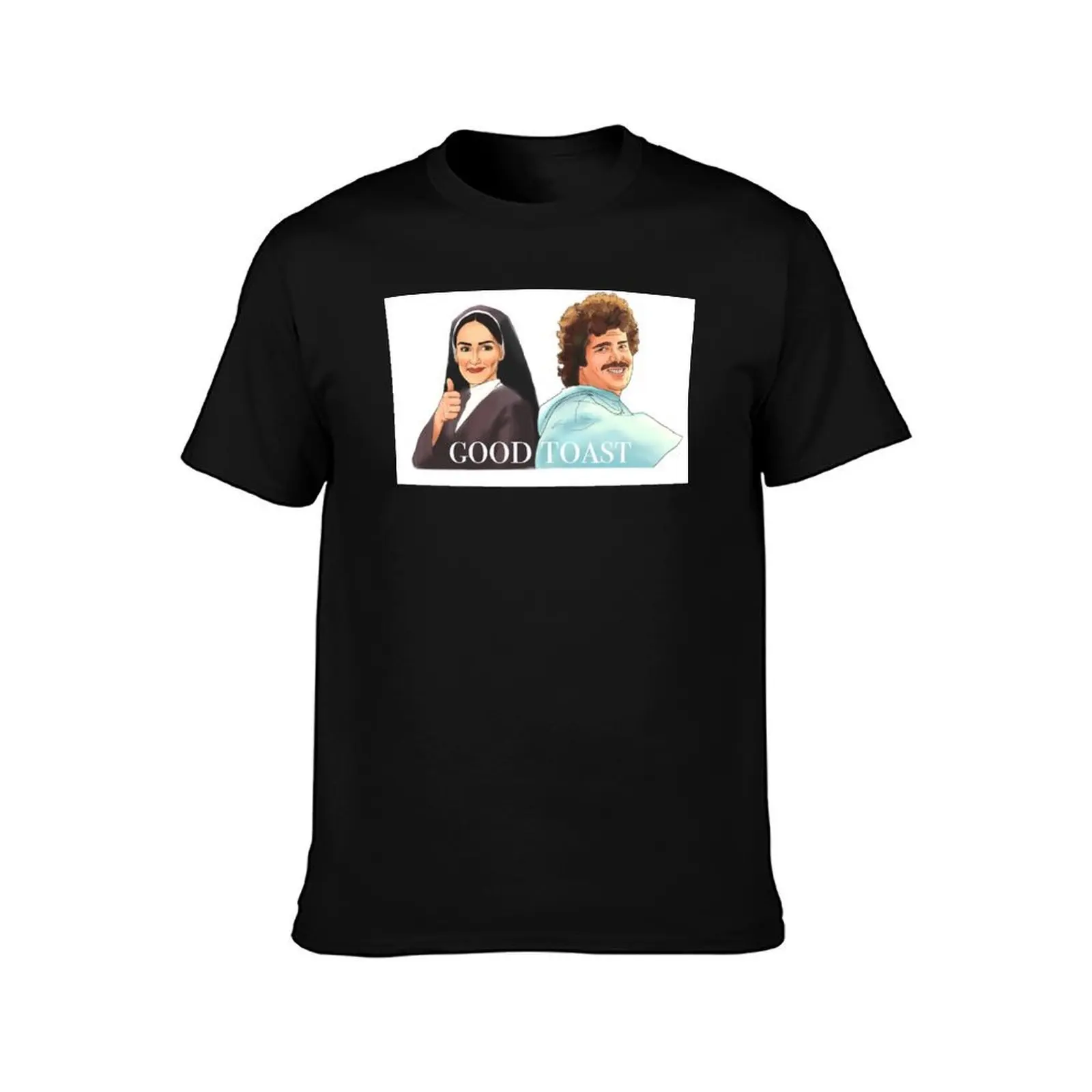 Good Toast T-Shirt, Summer Casual Cotton Tee, Oversized Streetwear Tops, Vintage Graphic Print, Loose Fit Short Sleeve
