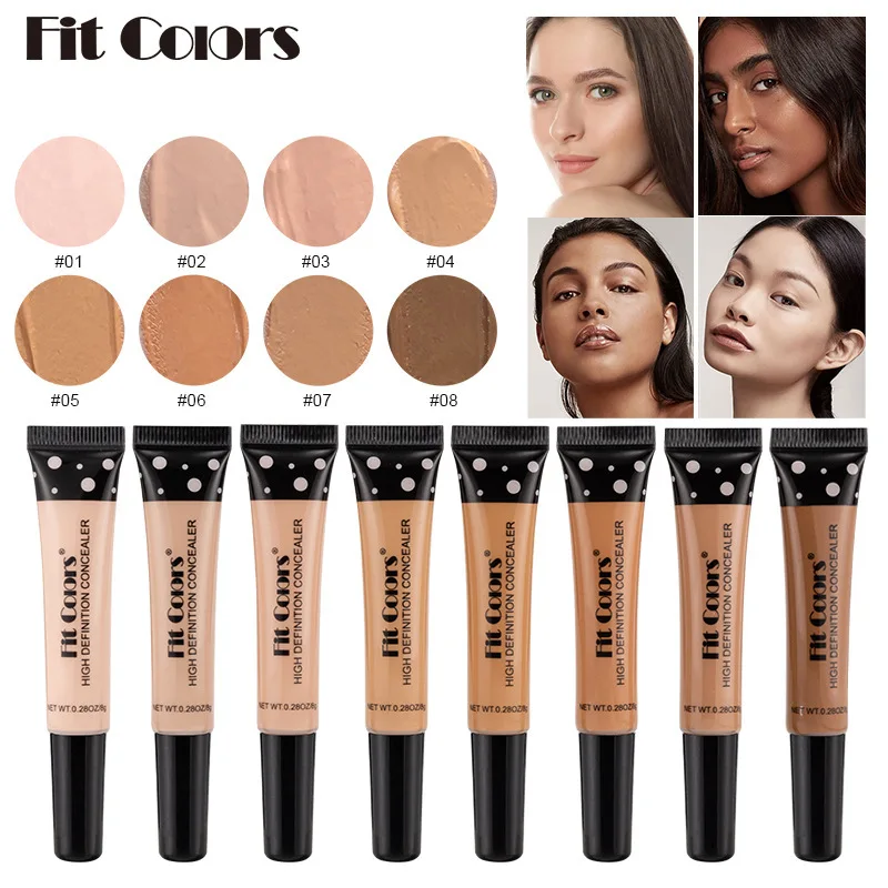 Concealer for Dark Skin Under Eye Corrector Waterproof Concealer Blemish Cover Contour Corrector Tube Concealer Melanin Makeup