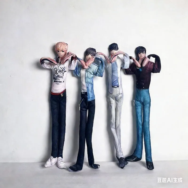 

Game Mr Love Queen's Choice Lucien Cosplay Plush Doll Handmade Abstract Wire Skeleton Stuffed Figure Room Decor Gifts