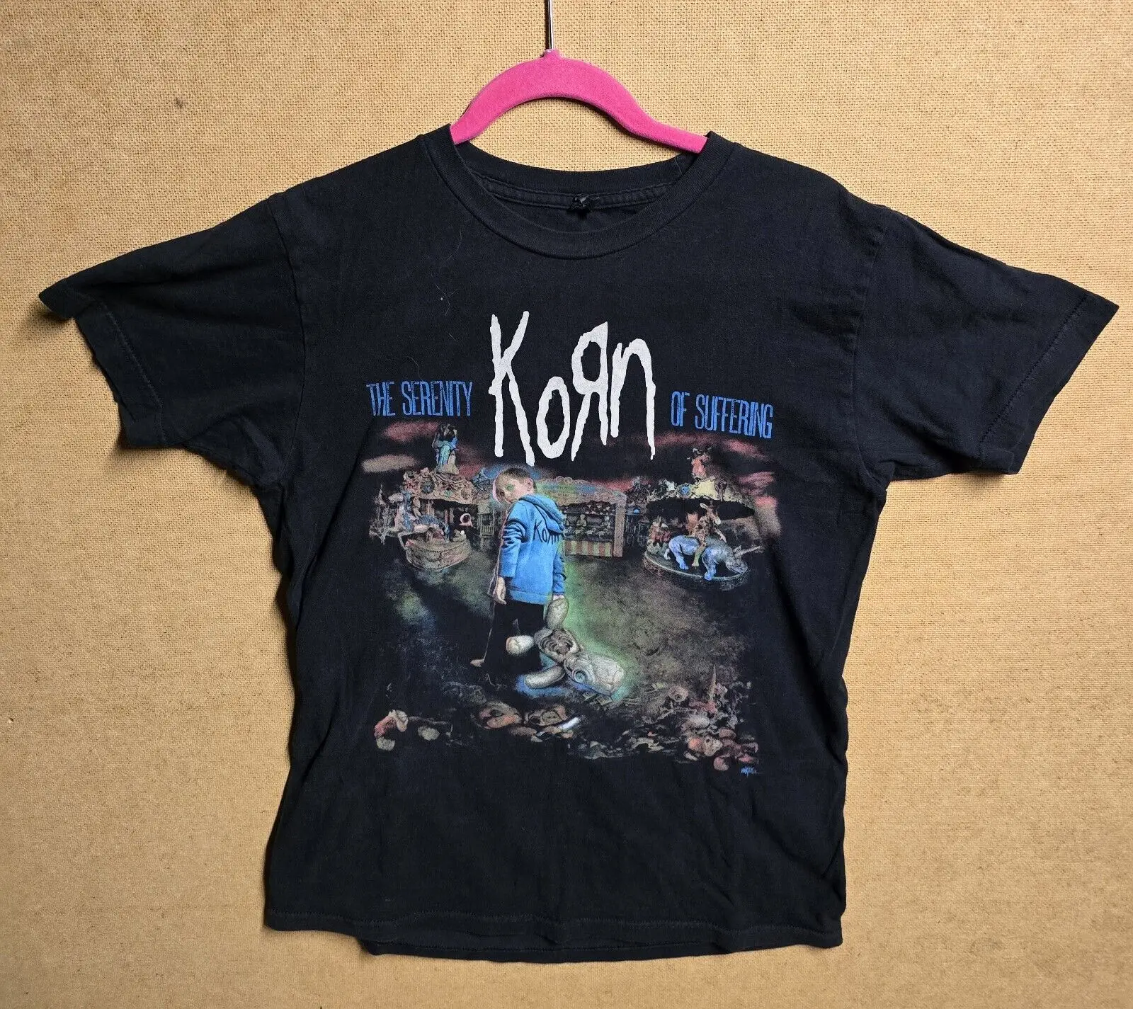 KORN T Shirt Large 2017 Tour Serenity of Suffering Band Sz M Y2K