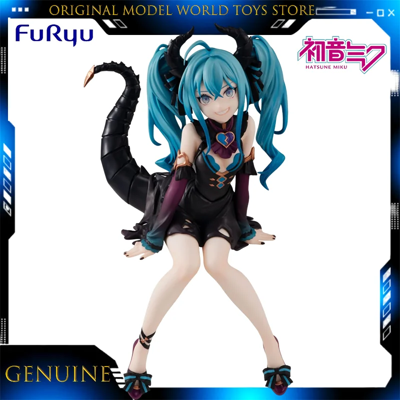 正規品-フリュー-ヌードルストッパーフィギュア-初音ミク-悪役小悪魔ver-ボーカロイドアニメカップヌードルホルダー-コレクタブルギフト