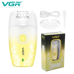VGR 738 Electric Shaver Hair Removal Device Rechargeable Professional Women's Shaver Gradient Hair Removal Device