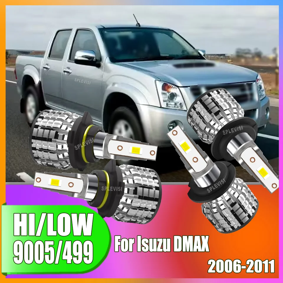 

240w 12v Auto LED Headlamp Bulb Fatigue-Reducing Brightness Kit HB3 H7 Plug Play For Isuzu DMAX 2006 2007 2008 2009 2010 2011