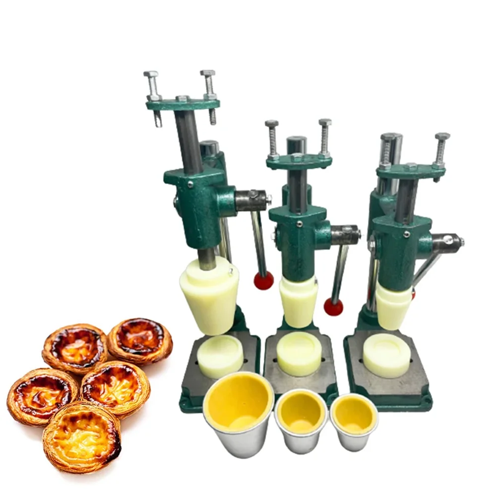 Manual Egg Tart Making Machine Commercial Multi-function Hand Operated Pastry Egg Tart Machine Tartlet Pressing Molding Equipmen