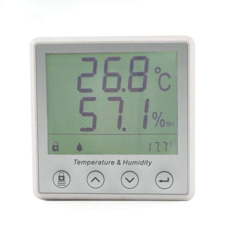 RS485 temperature and humidity data detector, high-definition large screen dew point temperature sensor