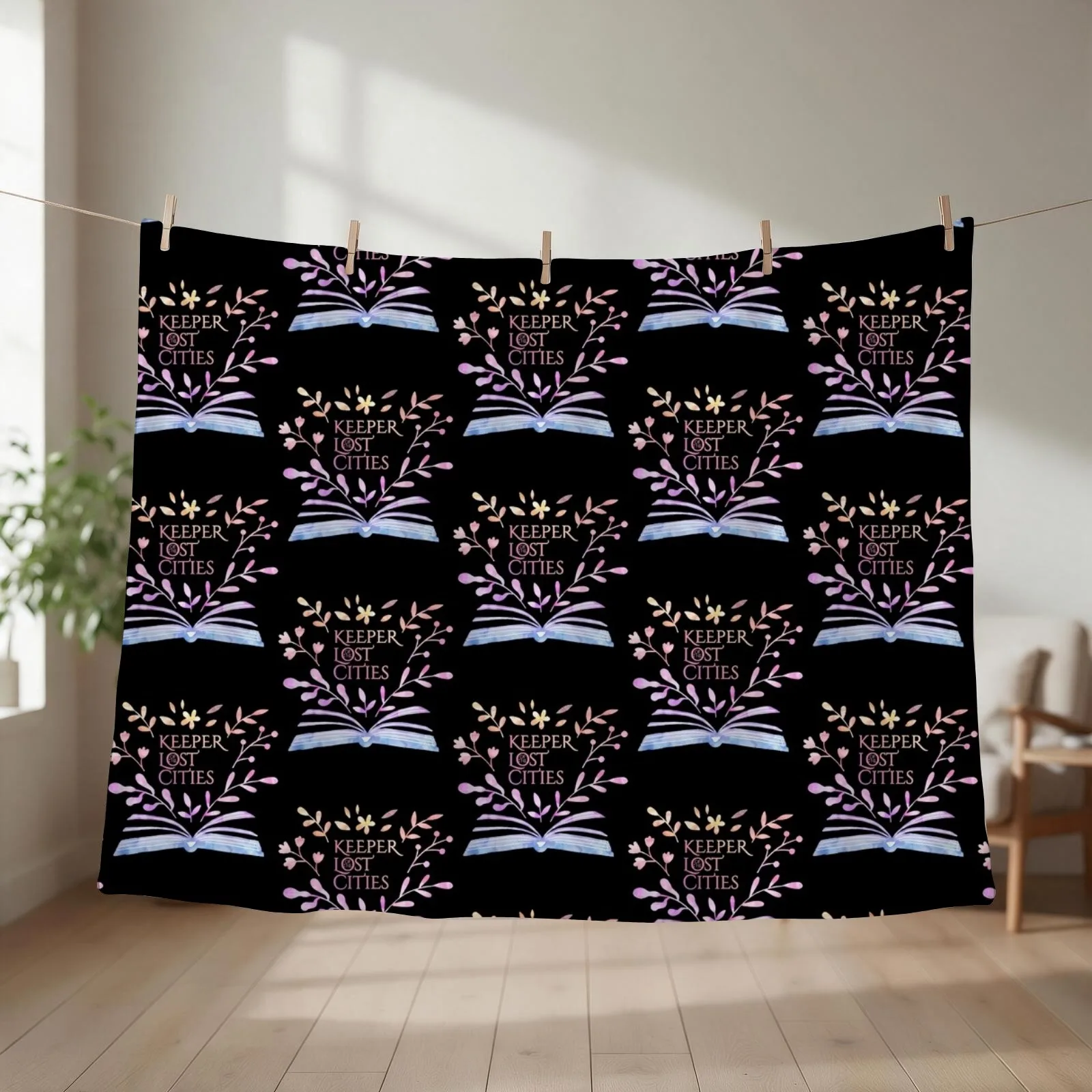 keeper of the lost cities flower Throw Blanket Bed Fashionable Decoratives for sofa Hairy Blankets
