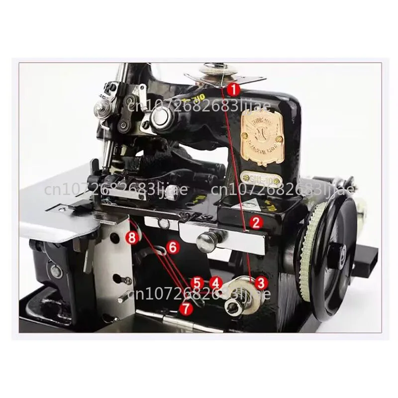 250w Household Mini Electric Sewing Machine Desktop Small Household Three Thread Overlock 220v Overlock