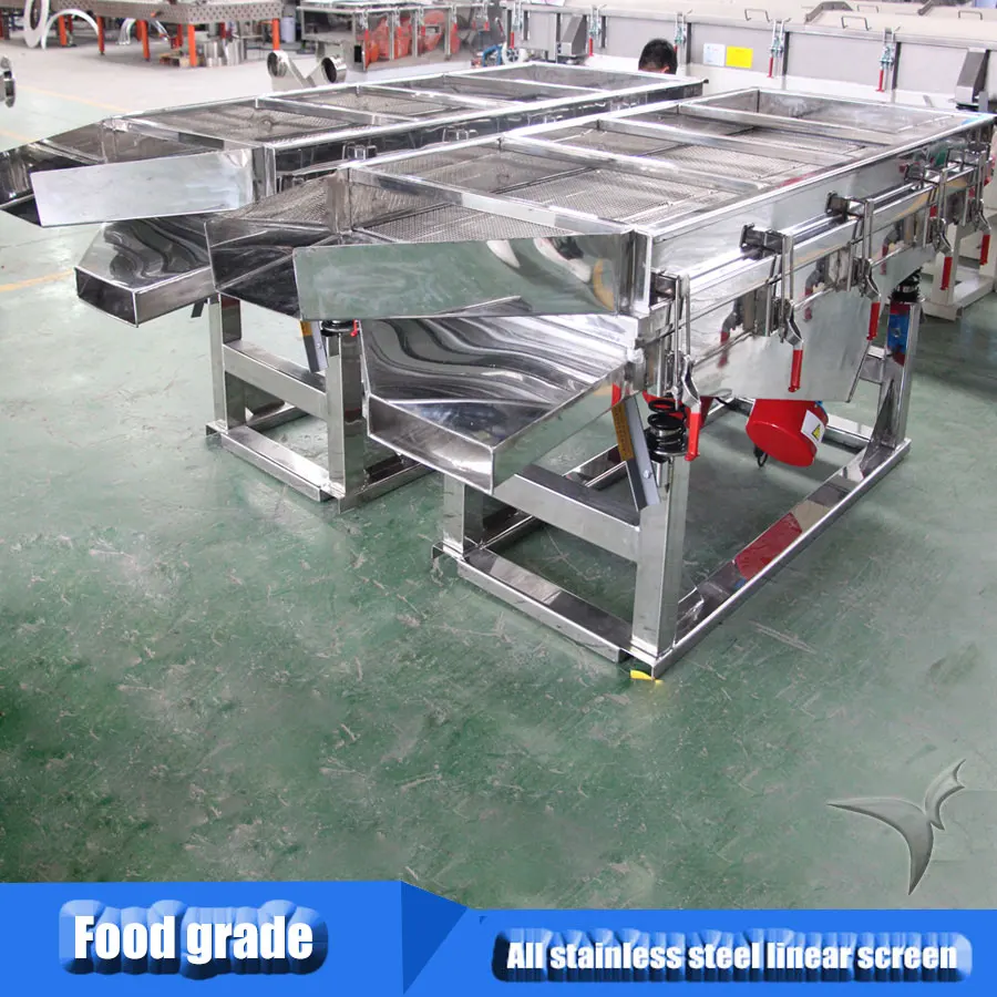 China Factory Manufacturer Coffee Beans Linear Vibrating Screening Sieve Machine