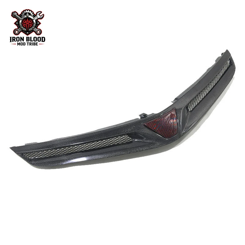 Suitable for Toyota Previa ESTIMA Tarago ACR50 carbon fiber center grille with red logo