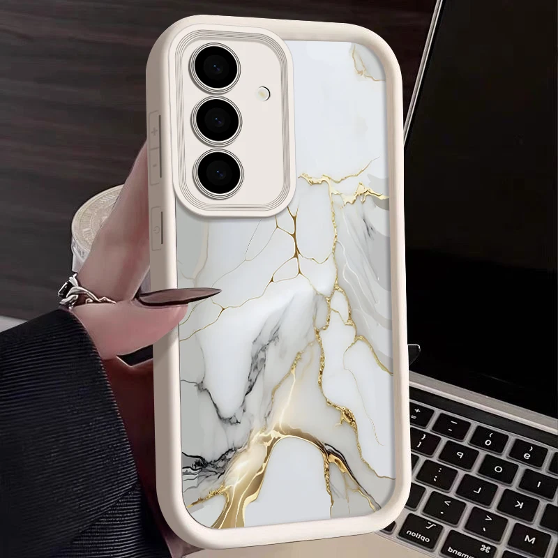 Etui z marmurkowym wzorem na Samsung Galaxy S26 S24 S23 S22 Ultra S21 FE S25 Edge A17 A37 A57 A15 A35 A52 A55 A54 5G A16 A26 A36 A56