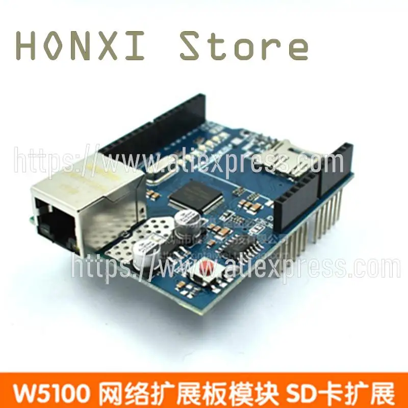 1PCS The new Ethernet W5100 network expansion board module SD card compatible UNO R3