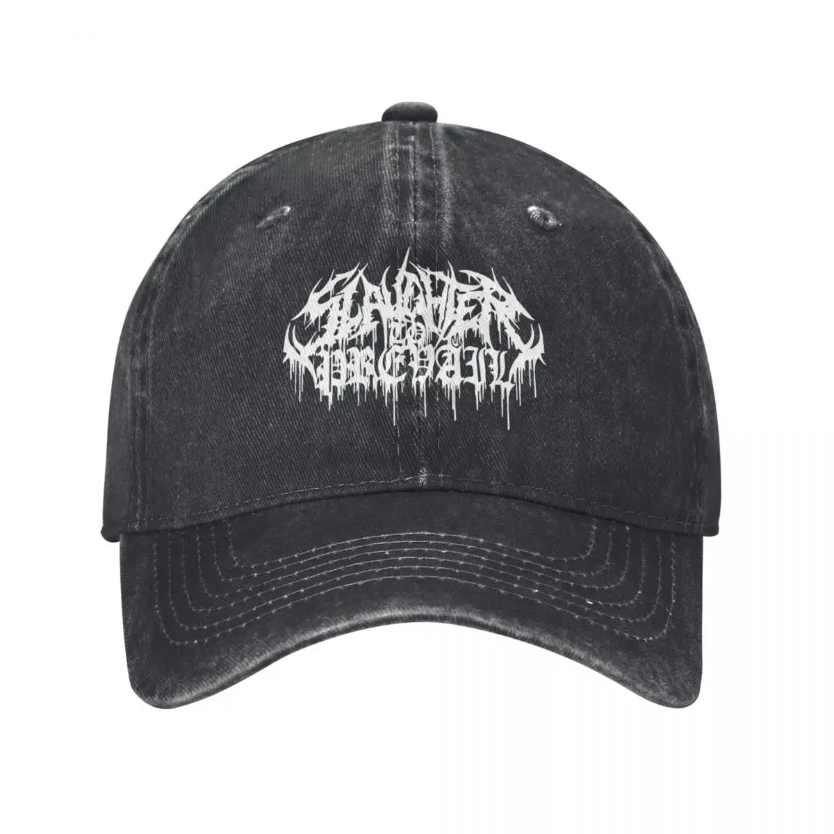 Slaughter To Prevail Fan Made Unisex Baseball Cap Russia Rock Distressed Washed Hat Cap Casual Outdoor Adjustable Headwear