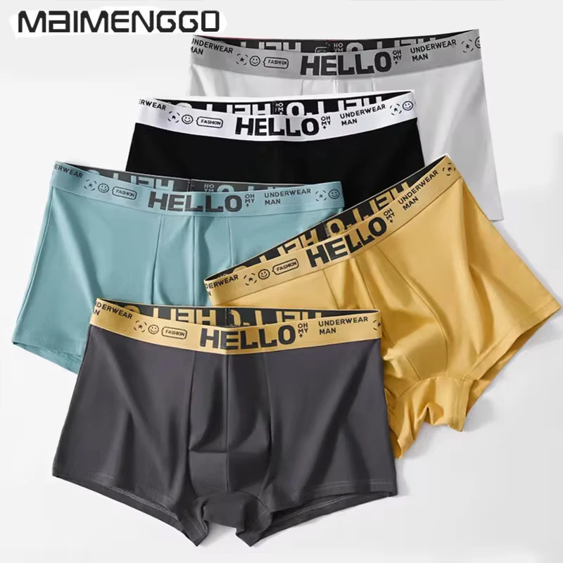 Ropa interior para hombre, calzoncillos Boxer elásticos cómodos y transpirables de secado rápido, calzoncillos sexys, bragas Boxer de moda para