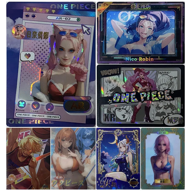 

Аниме One Piece Луффи Санджи Робин Нами Ямато Хэнкок Ширахоши Коллекционные карты Рождественские подарки на день рождения Детские игрушки