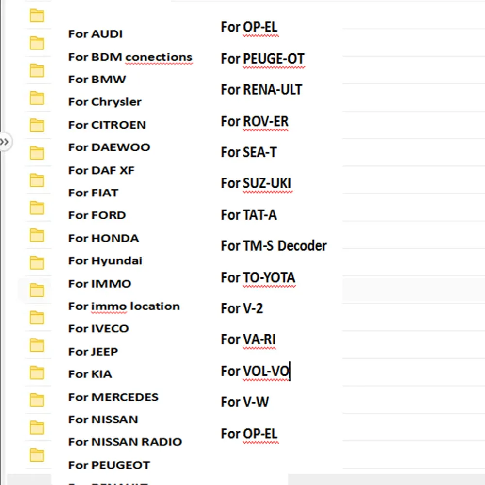 ECU-Reparaturwerkzeug IMMO OFF-FILE-PAKET FÜR ALLE MARKEN PDF-Datei für HO-NDA für BM-W für RENAULT