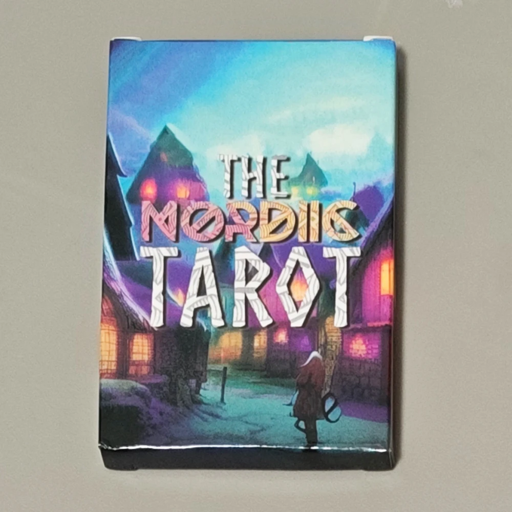 The Nordic Tarot Deck 22 Cards 10*6.5cm with Rune Symbols, Atmospheric Fantasy Art for Divination & Spiritual Growth