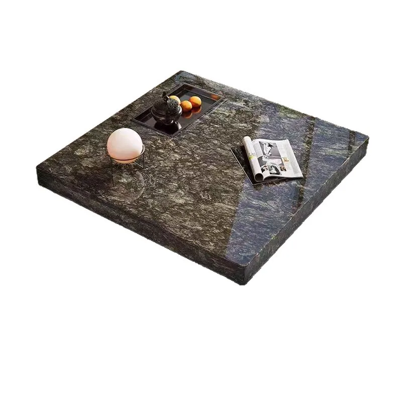 

Высококачественный журнальный столик с платиновым бриллиантом Венеции, коричневой и черной розы, квадратный журнальный столик, журнальный столик из натурального мрамора