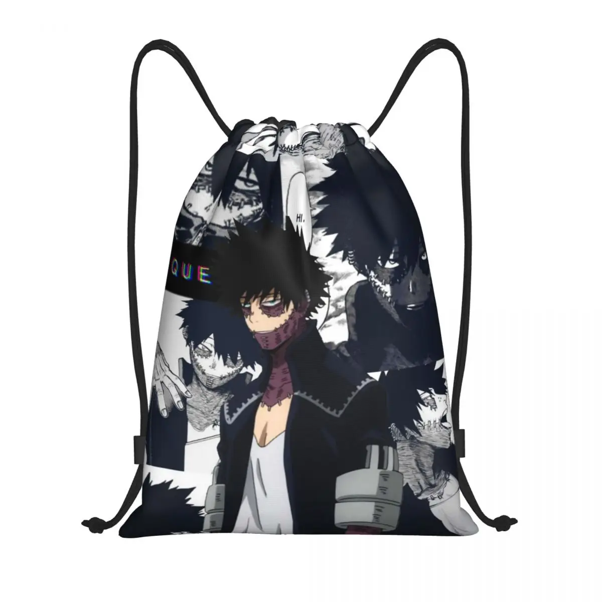 My Hero Academy Hone Nuki Juzo Drawstring Backpack Sports Gym Sackpack Water Resistant String Bag for Running