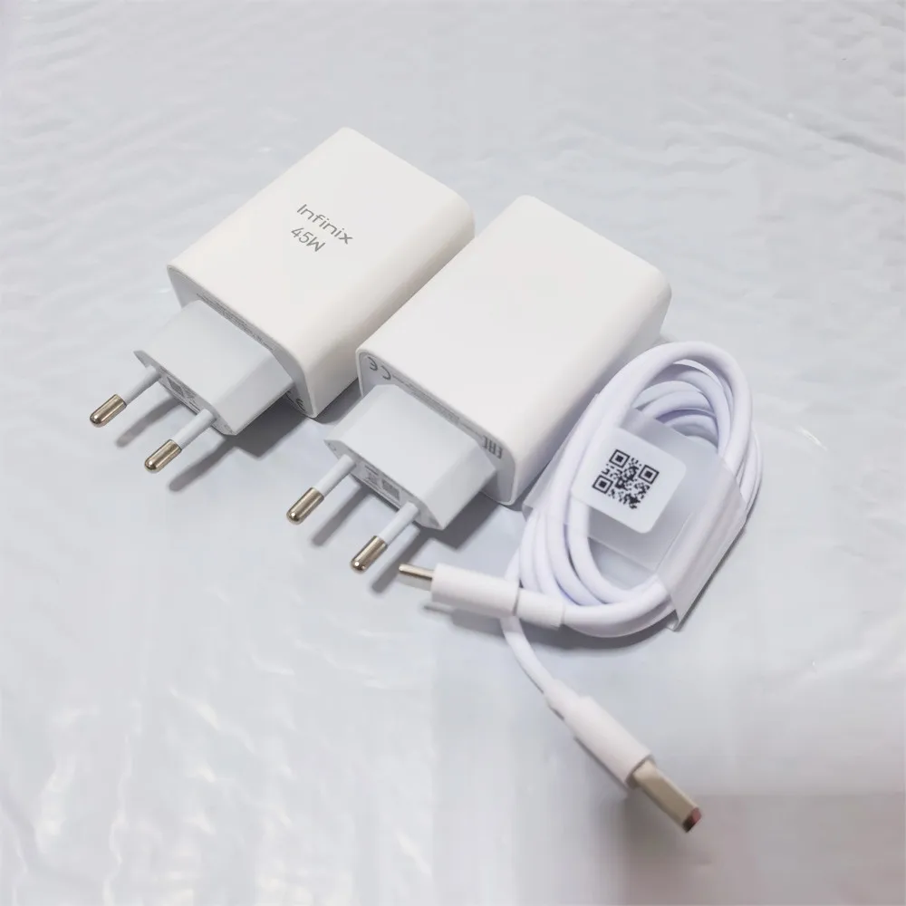 Infinix GT20 Pro 45W Charger Super Fast Charging Power Adapter 6A USB C Cable For Infinix Note 40 30 Pro Zero 30 X Pro Hot40 Pro