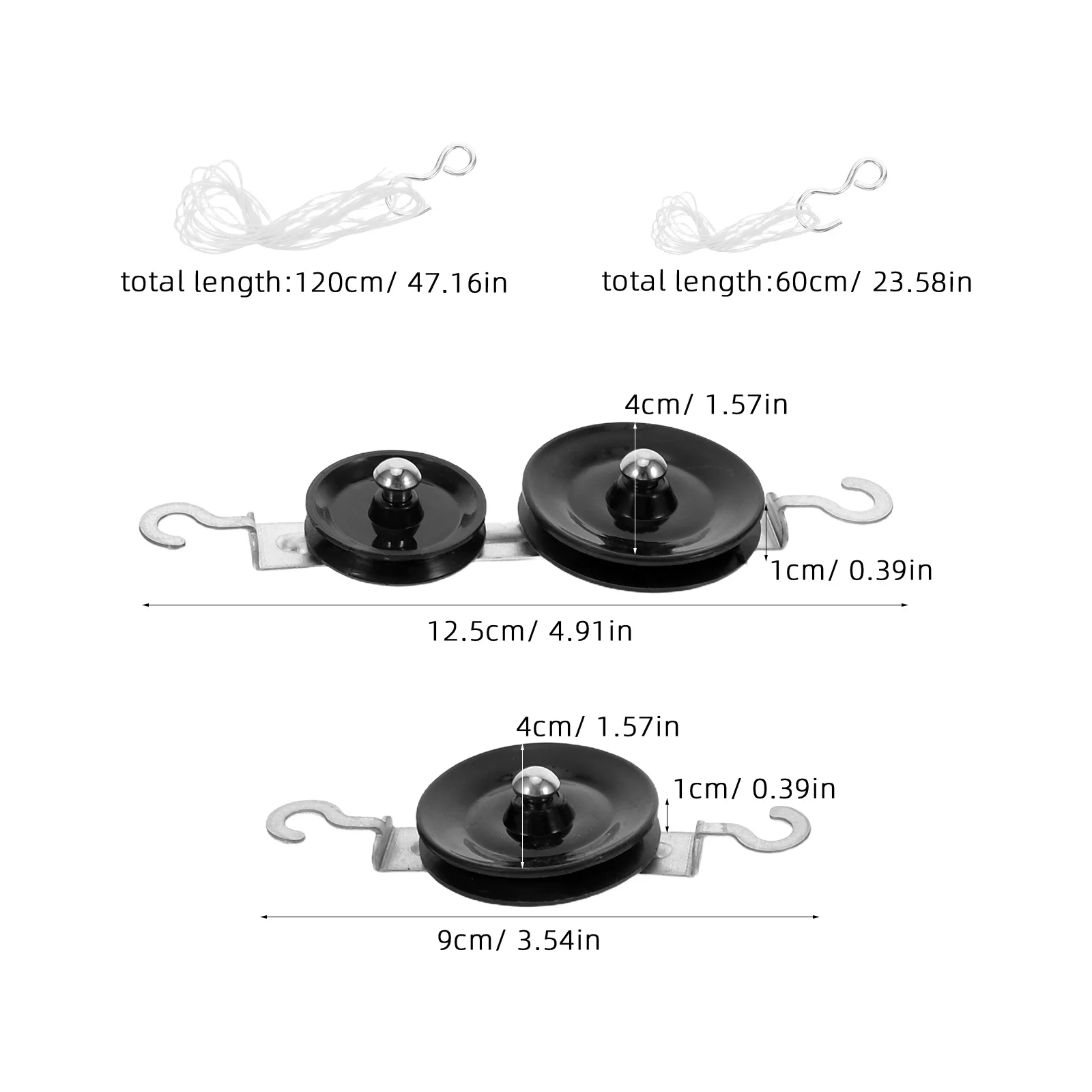 1 set 1 Set Laboratory Single Double Pulley Physics Education Tool Easy Assembly Sturdy Pulley Wheel Kit For Classroom Science