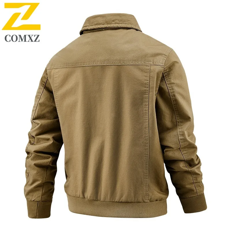 COMXZ メンズ MA1 ボンバージャケット春秋アメリカンスタイル軍事作業服防水防風フライトコートヴィンテージアウター