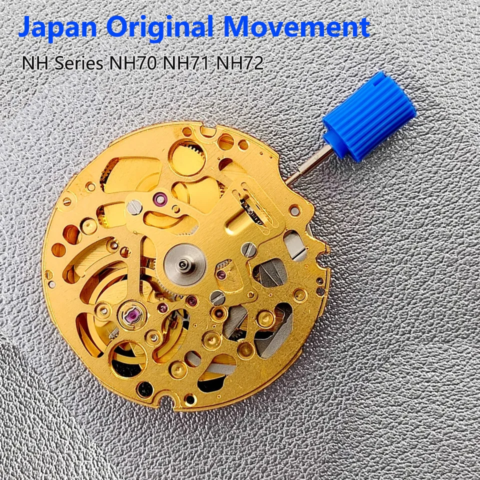Original Japan NH71A NH72 NH70 Skeleton Movement Automatic Self-winding 24 jewels Mechanism Modification Watch Parts Repair Tool