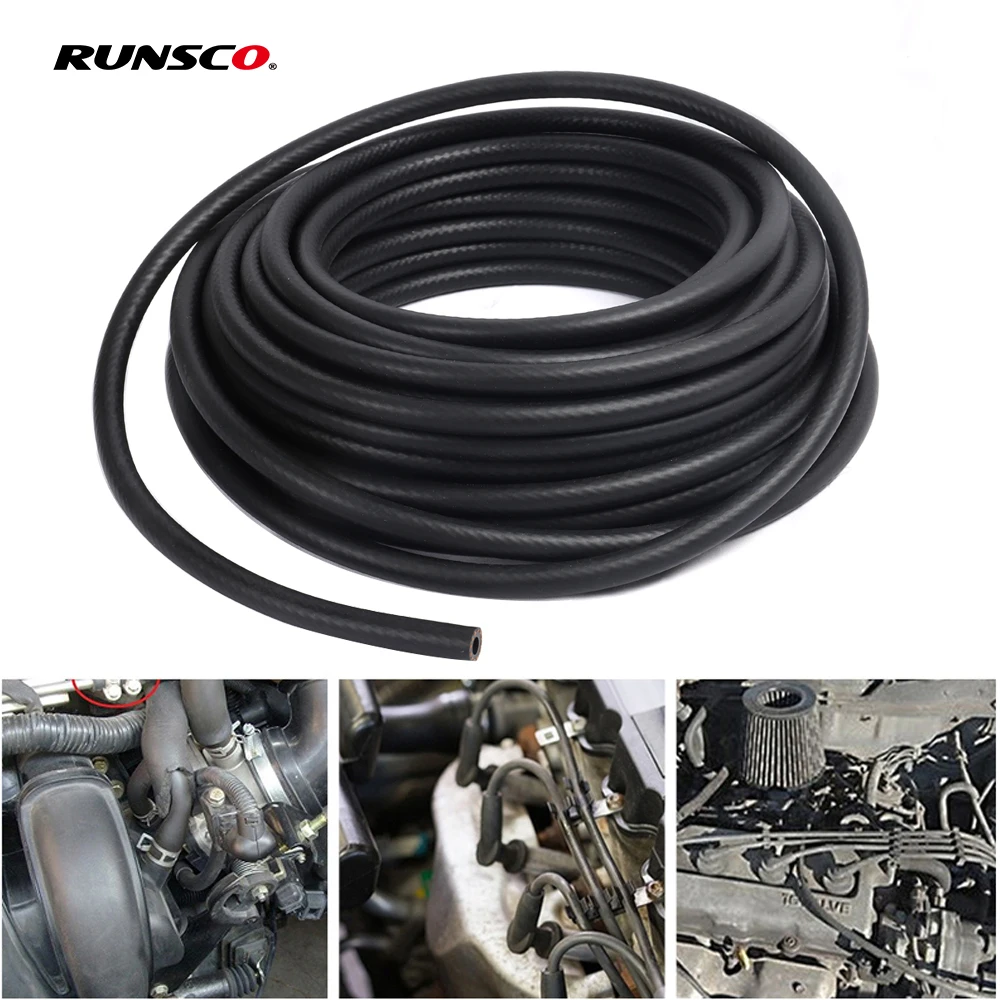 ID 3/4/5/6/8/10/12mm Petrol Diesel Oil Resistant Rubber Tube Hose  Flexible High Pressure Automobile Pipe