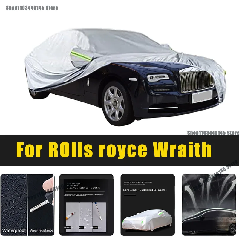 

Full Car Covers Outdoor Sun UV Protection Dust Rain Snow Oxford cover Protective For Rolls royce Wraith Accessories car umbrella