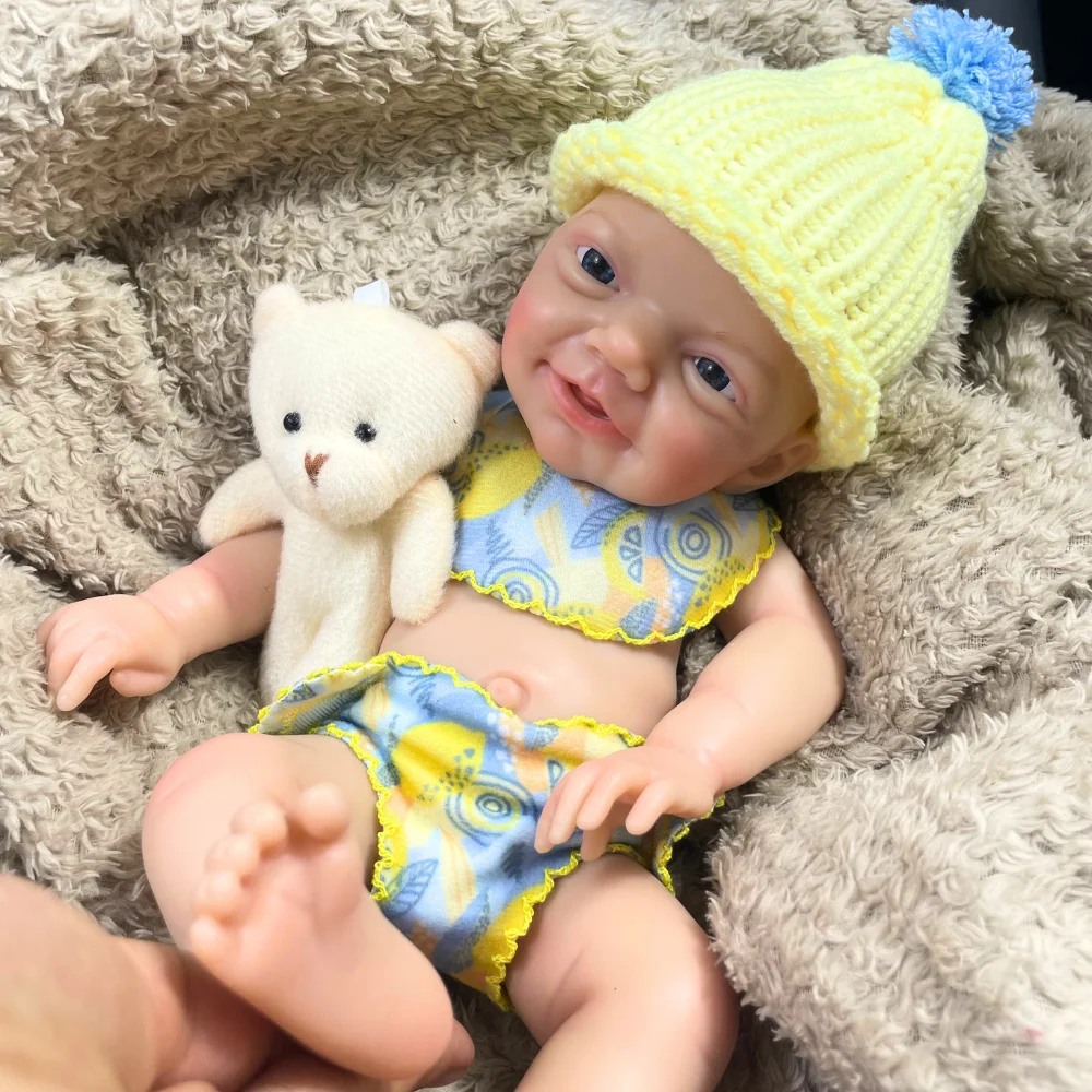 

13 Inch Charlie Reborn Full Silicone Reborn Baby Doll Boy Or Girl Washable Body Solid Silicone Doll Birthday Christmas Gift