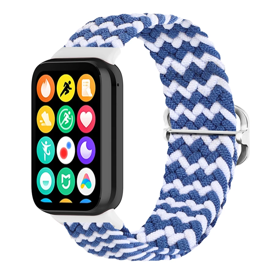 Nylon gevlochten bandje voor Xiaomi Mi Band 8/9/10 Pro armband smartwatch sport comfortabel polsbandje voor Redmi Watch 4 5 6 band
