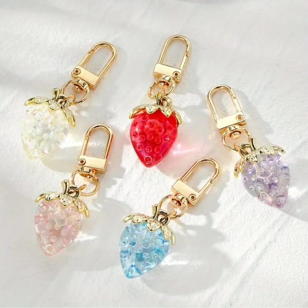

Strawberry Keychain Bag Keychain Pendant Crystal Strawberry Pendant