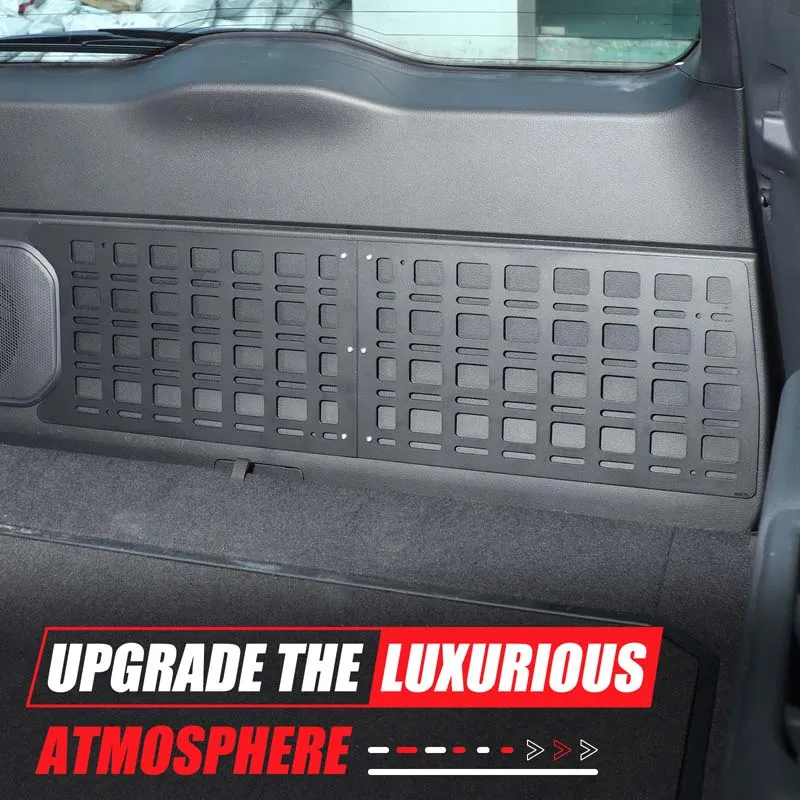 لتويوتا لاند كروزر برادو 2024 سبائك الألومنيوم الأسود سيارة الباب الخلفي تمديد لوحة التخزين الملحقات الداخلية العملية