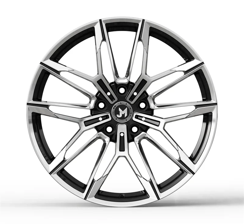 

'23 inch 5x112 mat black / silver forged monoblock wheels