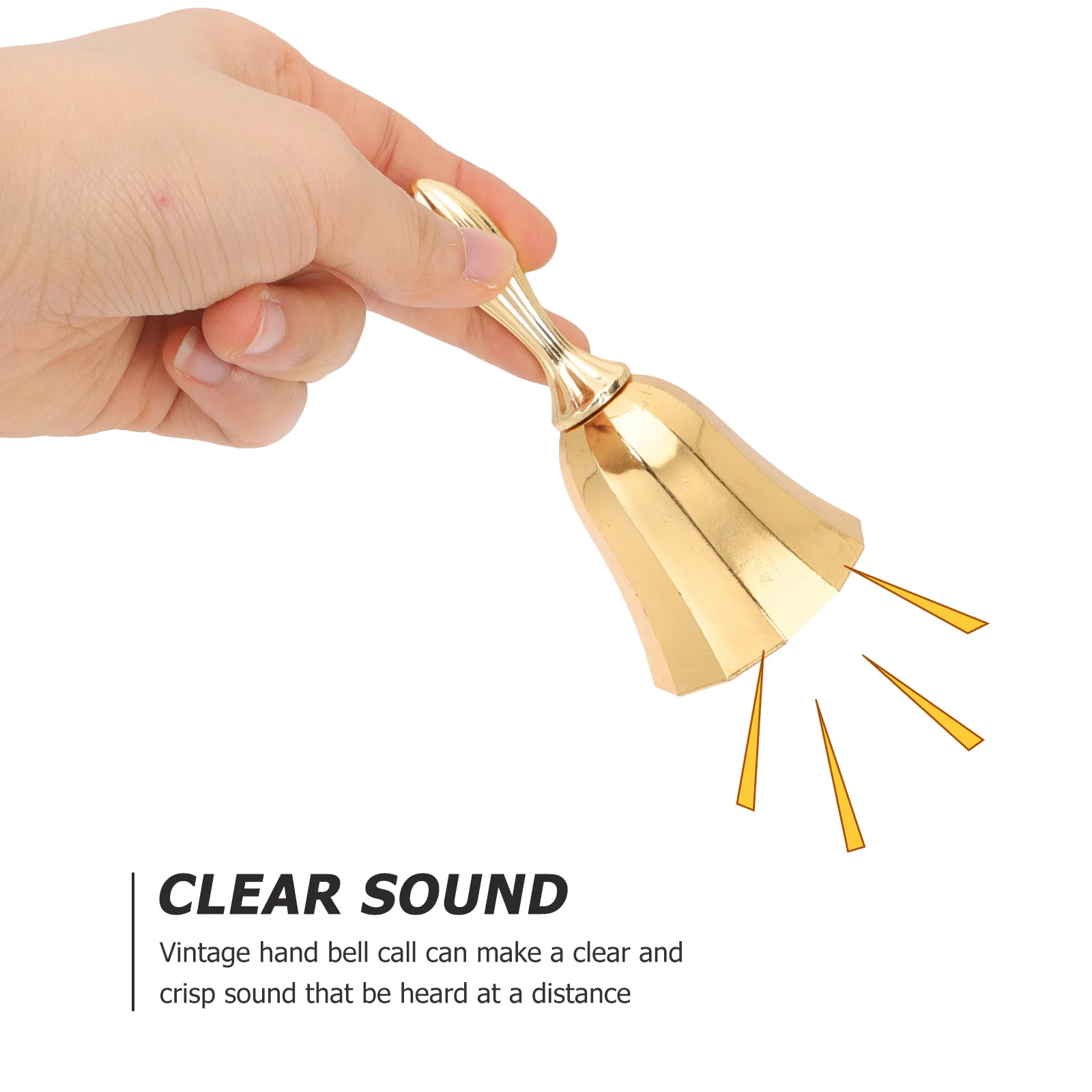 

Chuancai Bell Restaurant Call Desktop Ring Hand for Service Metal Hand-held Fine Workmanship Decorative