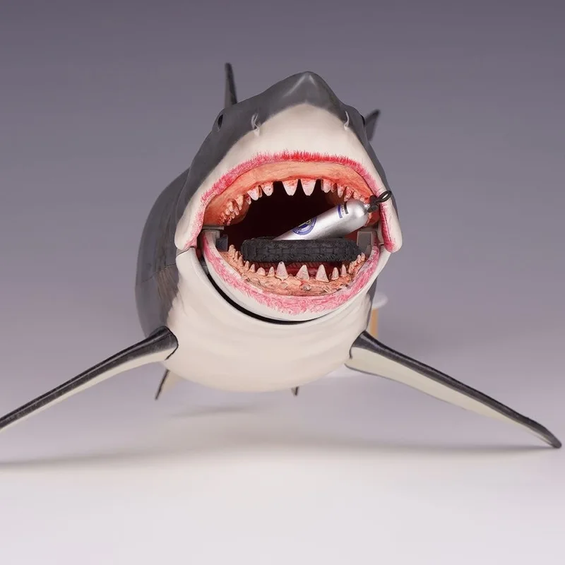 Neca Jaws Great White Shark 12 Inch Action Figure 50th Anniversary Movie Deluxe Realistic Model With Multiple Accessories view 5