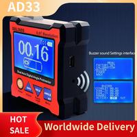 Top Deals Angle Ruler Dual Axis Level Measure Box With5 Side Magnetic Base Dual-Axis Digital Display Level Gauge Elevation Meter