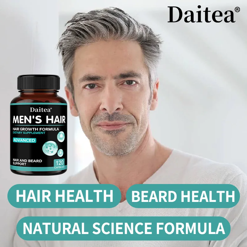 Men's Hair Capsules - Balances The Scalp, Follicles and Hair, Promotes Healthy Hair and Beards, and Creates Healthier Hair