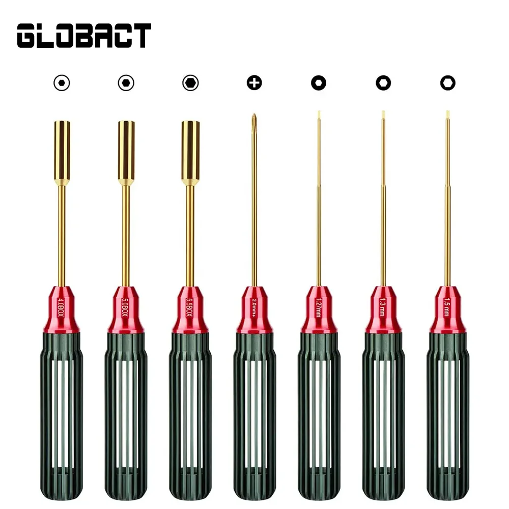 

GLOBACT RC Screwdriver Tool Kit Repair Tools Box for Traxxas TRX4M Axial SCX24 1/18 1/24 Crawler Truck Car Accessories