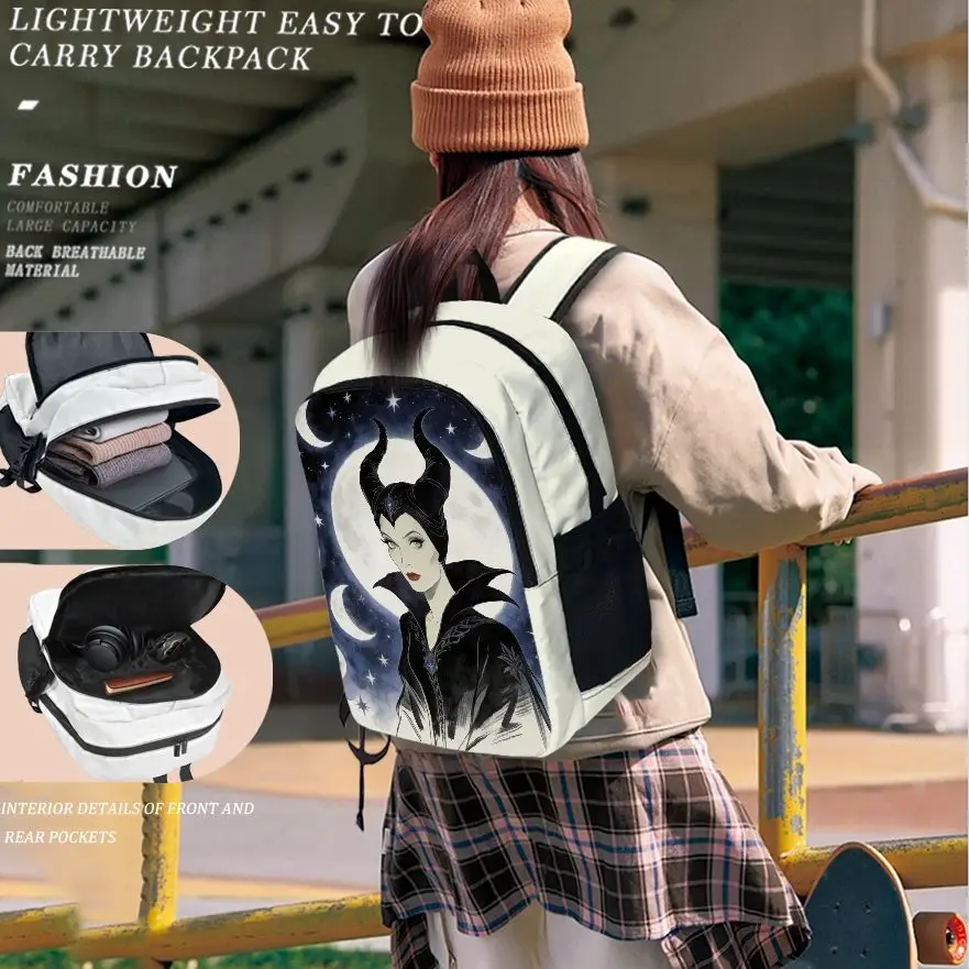 กระเป๋าเป้ดิสนีย์มาเลฟิเซนท์ 1 ชิ้น ทันสมัยและเรียบง่าย เป็นของขวัญได้ สไตล์คู่รักแบบยูนิเซ็กซ์ ความจุขนาดใหญ่ คุณภาพสูง