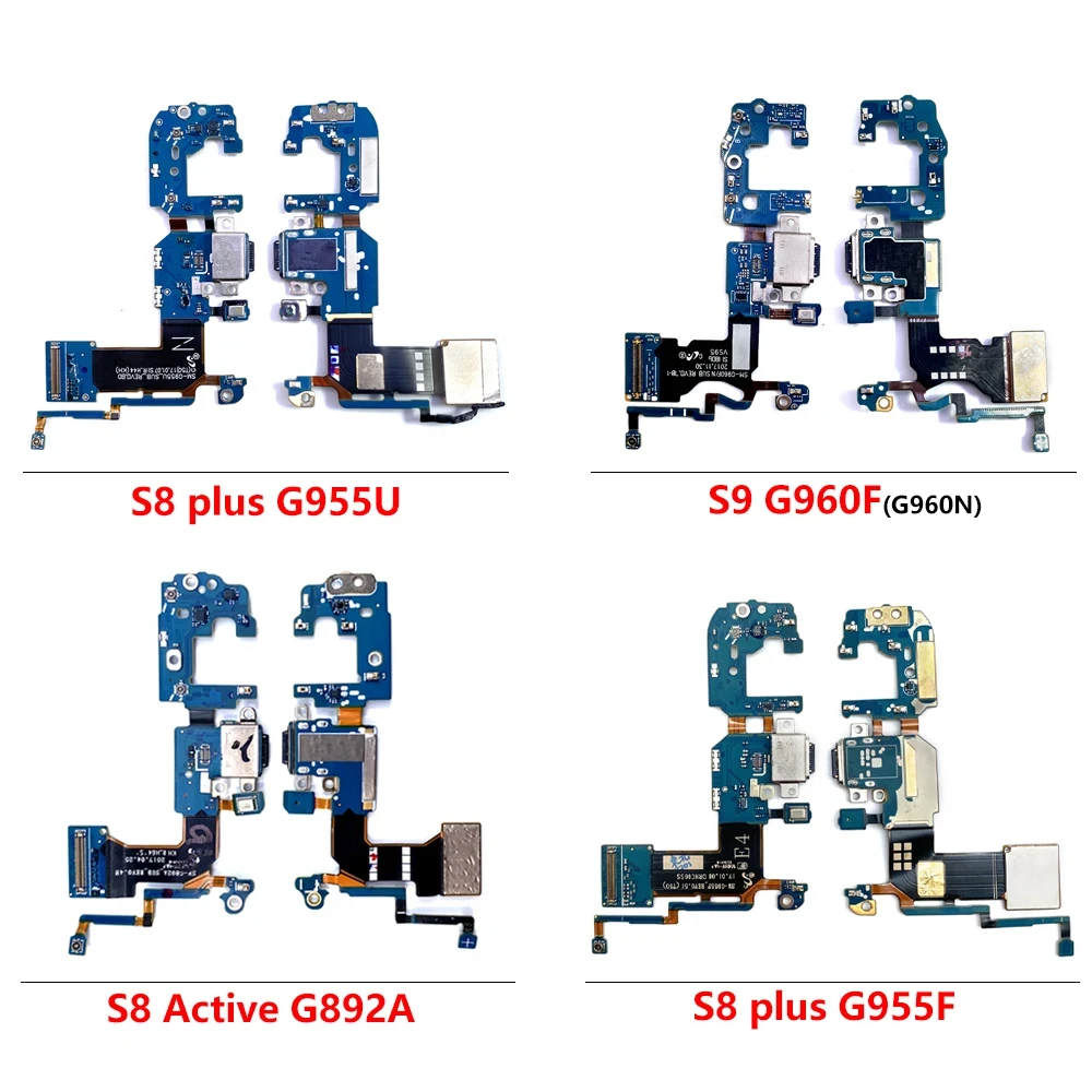 For Samsung S10 Lite 5G S9 S8 Plus S7 edge USB Charger Charging Port Socket Connector Microphone Board Cable
