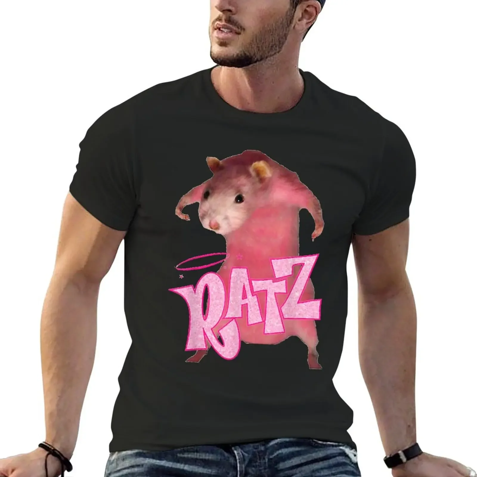 

Ratz Pink Meme T-Shirt animal prinfor boys cheap stuff oversizeds men t shirts