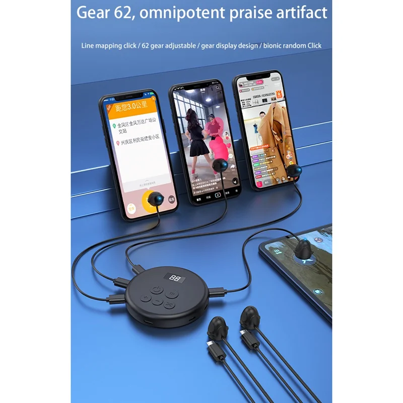 Mobile Phone Screen Auto Clicker Adjustable Connection Physical Simulation Finger Click Device Screen Auto Clicker