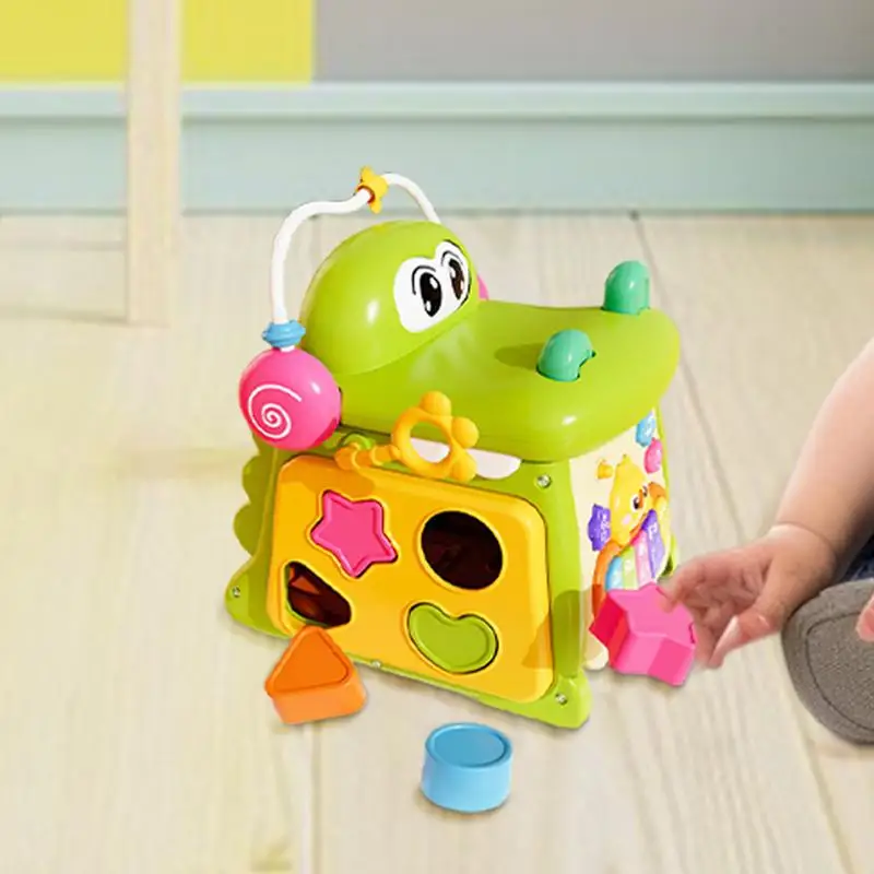 

Learning Cube Crocodile Polyhedral Music Toy Musical Instruments Shape Sorter Travel Toy Educational Learning Toys Busy Cube