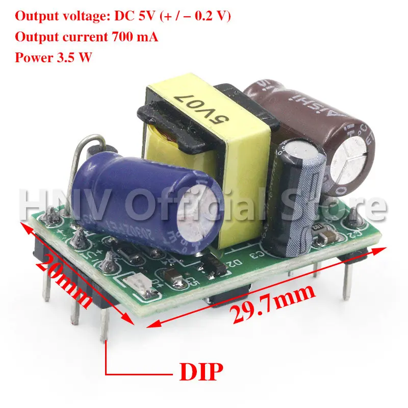 AC-DC 5V 700mA 12V 300mA 3.5W Isolated Switch Power Supply Module Buck Converter Step Down Module 220V turn 5V/12V