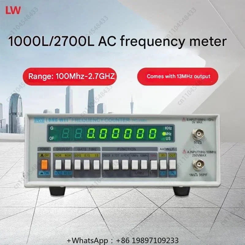 2700 Frequency Meter AC Frequency 100MHZ Signal Sine Wave 50Ω Resistance Frequency Tester