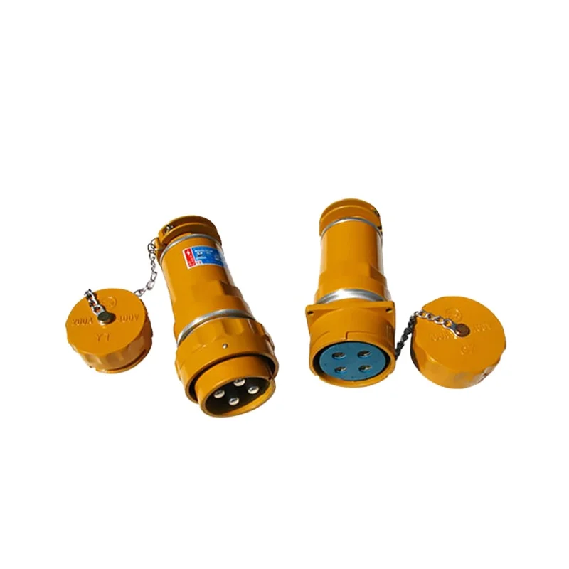 

China Smart Explosion Proof Plug and Socket , Industrial Plug and Socket with 200A 4 Pin
