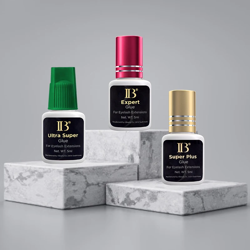 IBeauty Super Plus Extensions de cils adhésives 5ml série de colle IB Original corée séchage rapide longue durée de rétention faible Irritation