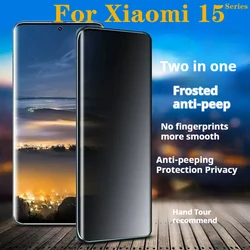 For Xiaomi15Ultra Matte Privacy Hydrogel Film For Xiaomi 15 SPro Screen Protector For Xiaomi15 Pro Anti Peeping Frosted Full